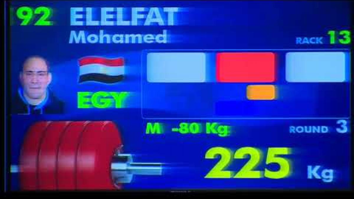 Mohamed Elelfat | Egypt | Men’s Up to 80kg | 2019 WPPO World Cup | Fazza, Dubai