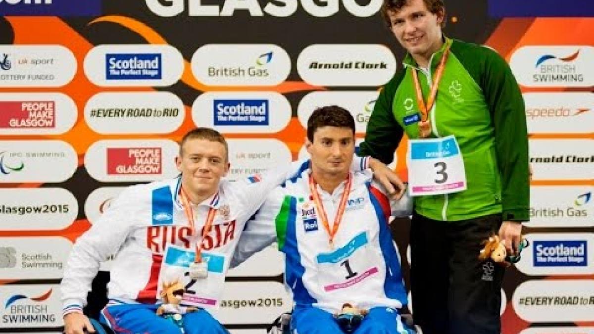 Men's 400m Freestyle S6 | Victory Ceremony | 2015 IPC Swimming World Championships Glasgow