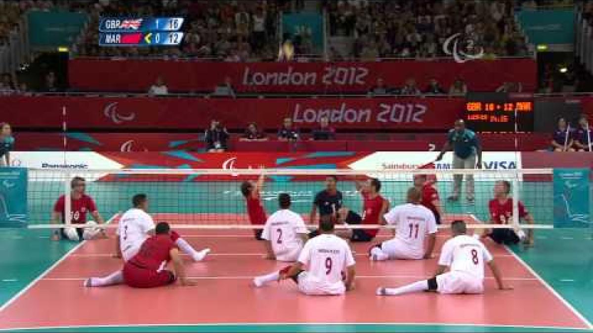 Sitting Volleyball - GBR versus MAR - Men's Preliminaries Pool A - London 2012 Paralympic Games