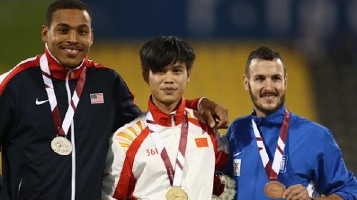 Men's triple jump T47 | Victory Ceremony |  2015 IPC Athletics World Championships Doha
