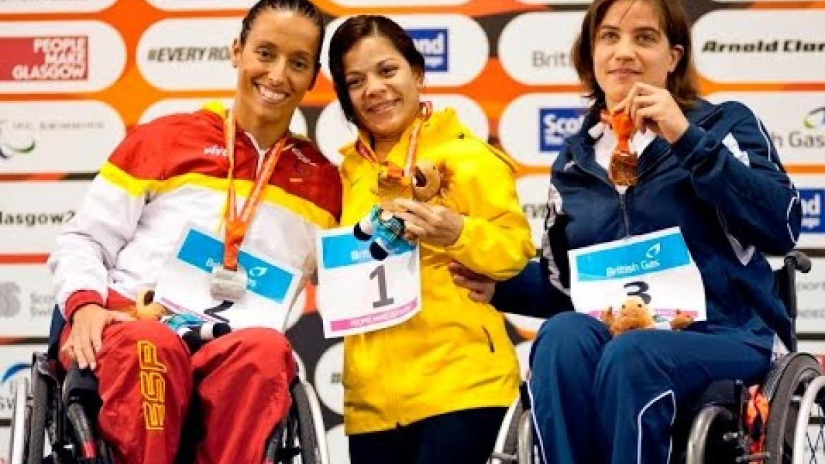 Women's 50m Freestyle S5 | Victory Ceremony | 2015 IPC Swimming World Championships Glasgow