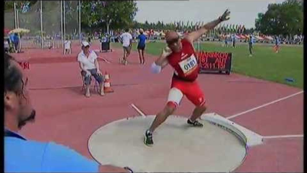 Athletics - Bil Marinkovic - men's shot put F11 final - 2013 IPC Athletics World C...