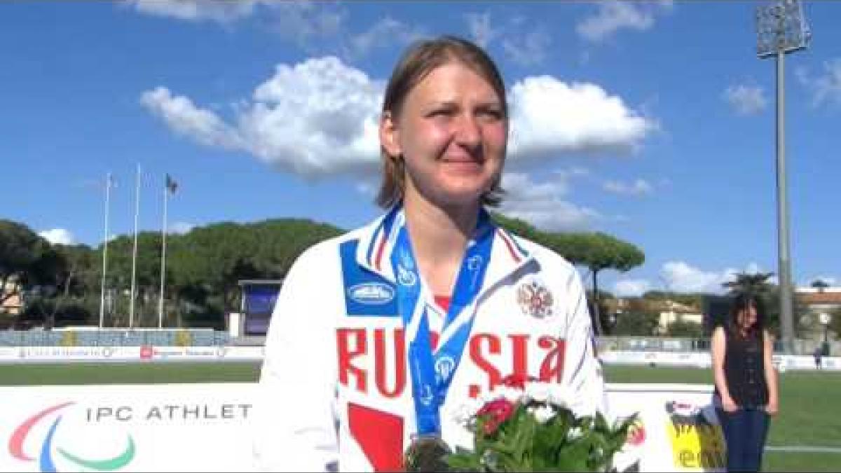 Women's 800 m T54 | Victory Ceremony | 2016 IPC Athletics European Championships Grosseto