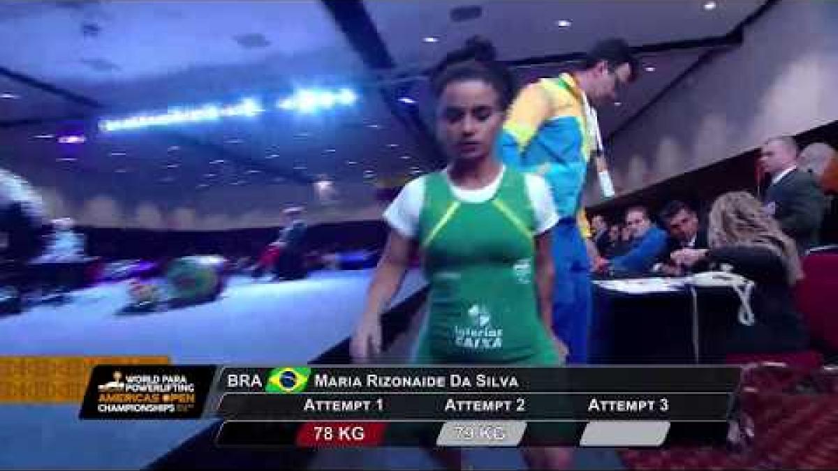 Maria Rizonaide da Silva | Women's up to 45kg | World Para Powerlifting Americas Champs | Bogota