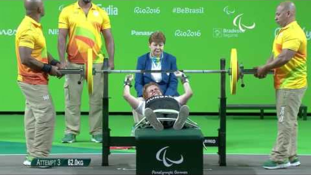 Powerlifting | wins MEZEI Katalin  | Women’s -50kg | Rio 2016 Paralympic Games