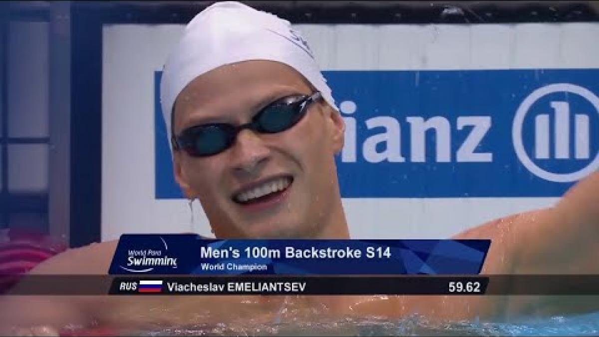 Men's 100m Backstroke S14 Final | London 2019