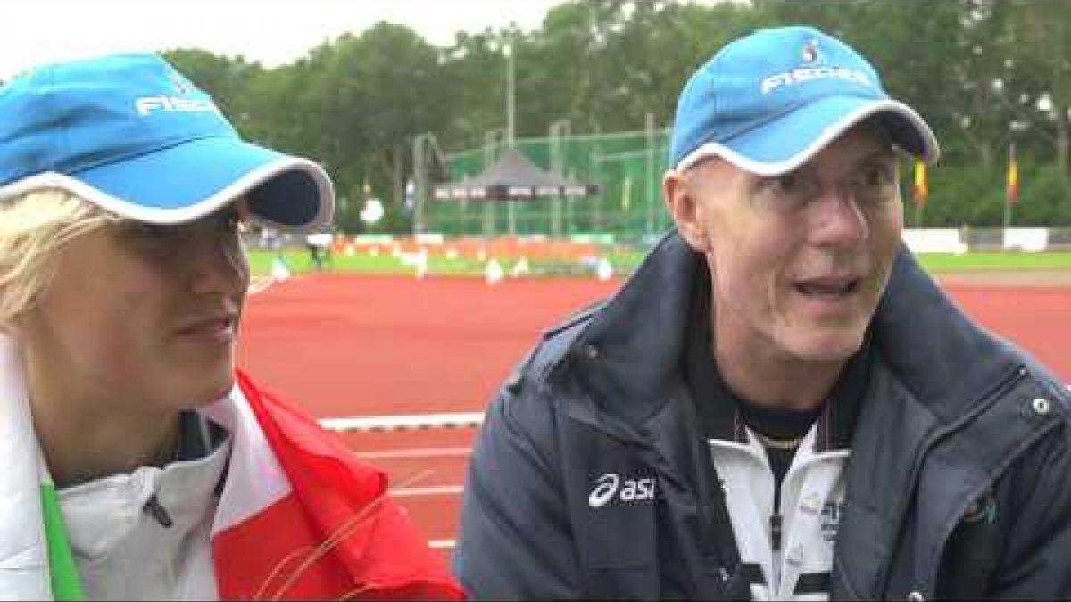 Oxana Corso on smashing European Record in 200m T35
