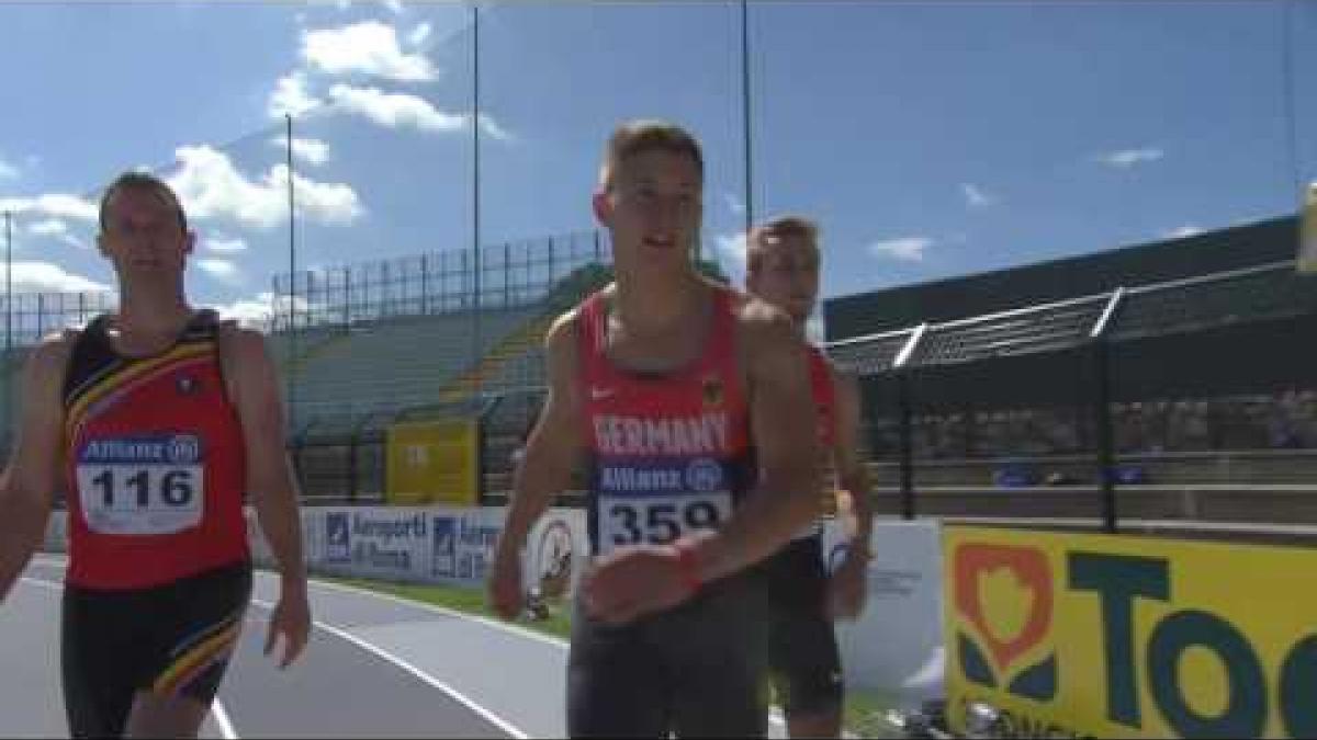 Men's 100 m T44 | semi1 | 2016 IPC Athletics European Championships Grosseto