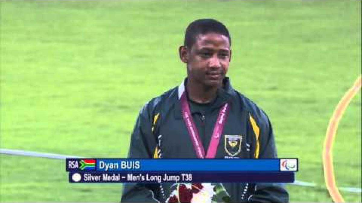 Men's long jump T38 | Victory Ceremony |  2015 IPC Athletics World Championships Doha