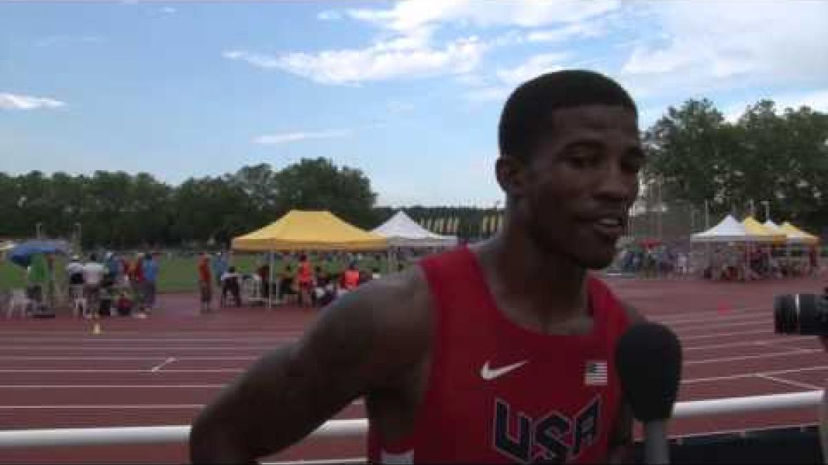 Interview: Richard Browne men's 100m T44 semi-final - 2013 IPC Athletics World Championships Lyon