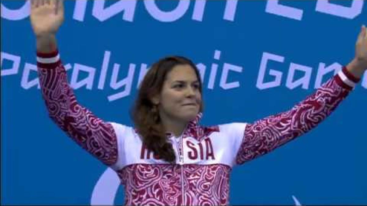 Swimming - Women's 50m Freestyle - S12 Victory Ceremony - London 2012 Paralympic Games