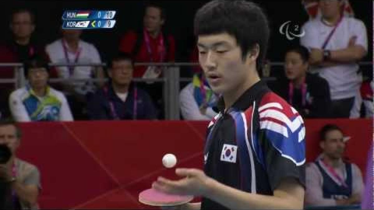 Table Tennis - HUN vs KOR - Men's Singles - Class 11 Gold Medal match - London 2012 Paralympic Games