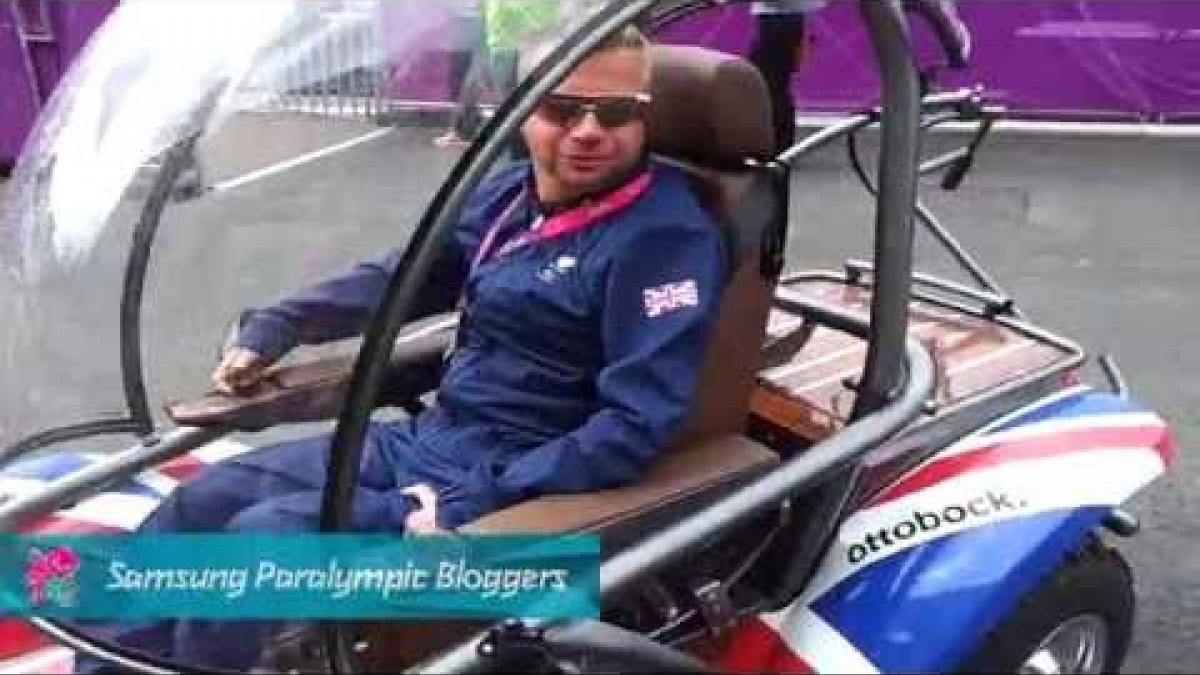 John McFall - Lee Pearson pre-competition, Paralympics 2012