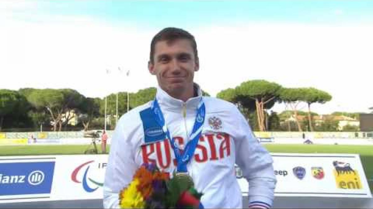 Men's 400 m T53 | Victory Ceremony | 2016 IPC Athletics European Championships Grosseto