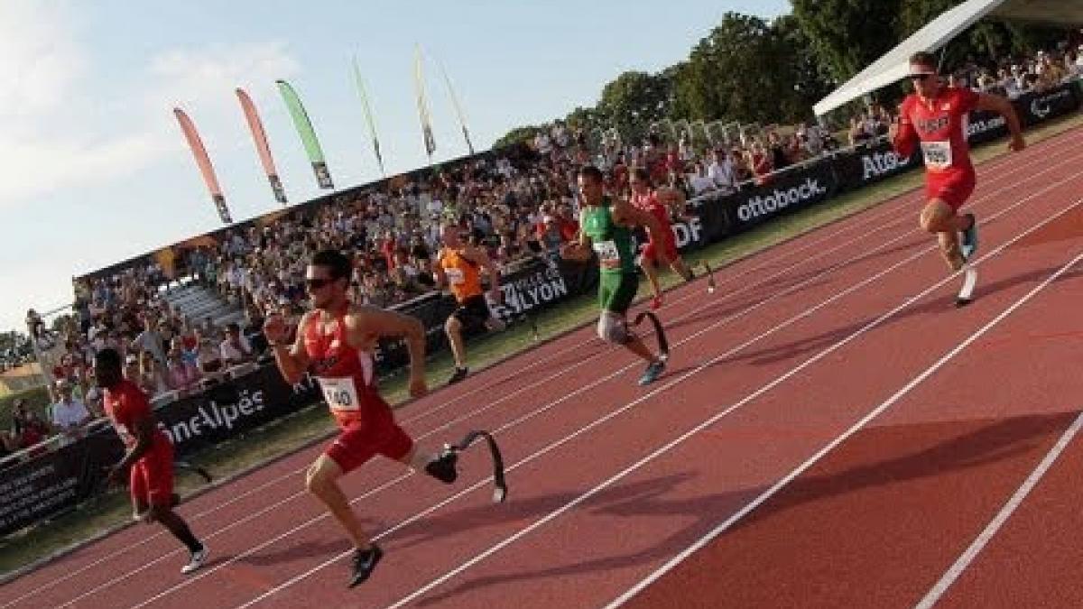 Athletics -  men's 200m T44 final  - 2013 IPC Athletics World Championships, Lyon New WR