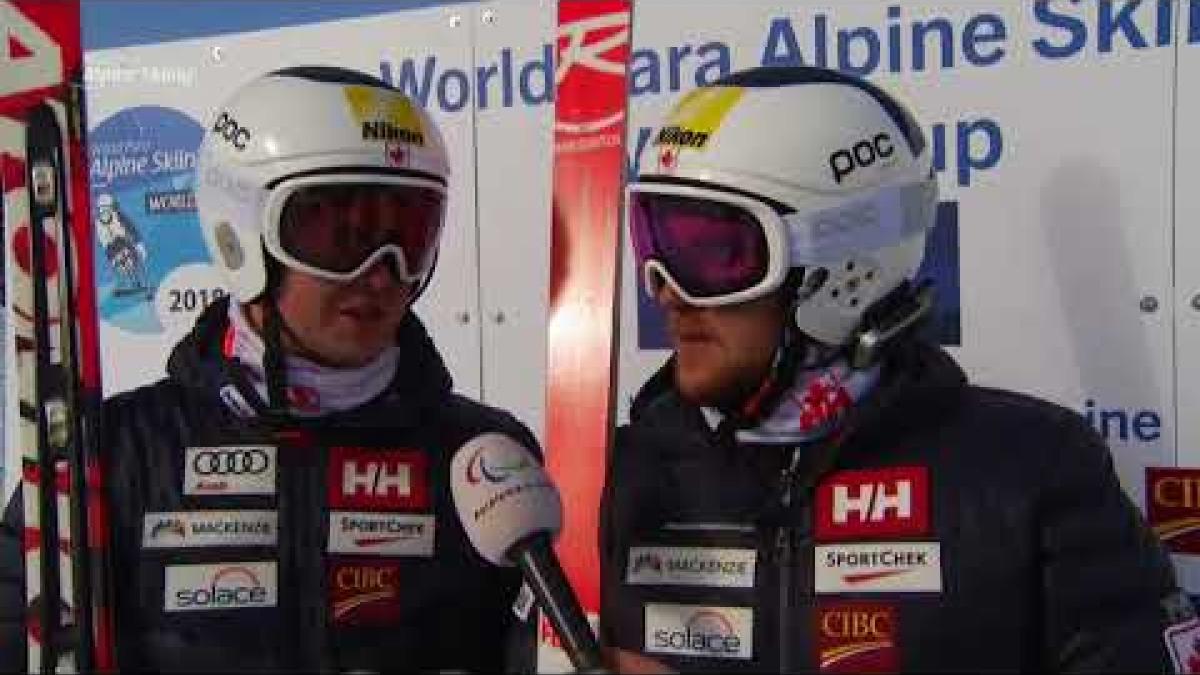 Mac Marcoux wins men's downhill vision impaired 2 | 2018 World Para Alpine Skiing World Cup