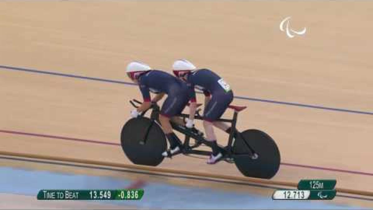 Cycling track | Women's B 1000m | THORNHILL Sophie wins Gold | Rio 2016 Paralympic Games
