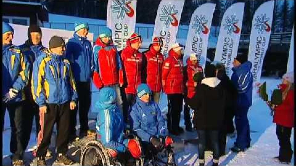 Cross Country Relay - Prize Giving Ceremonies - Sollefteå 2013 IPC