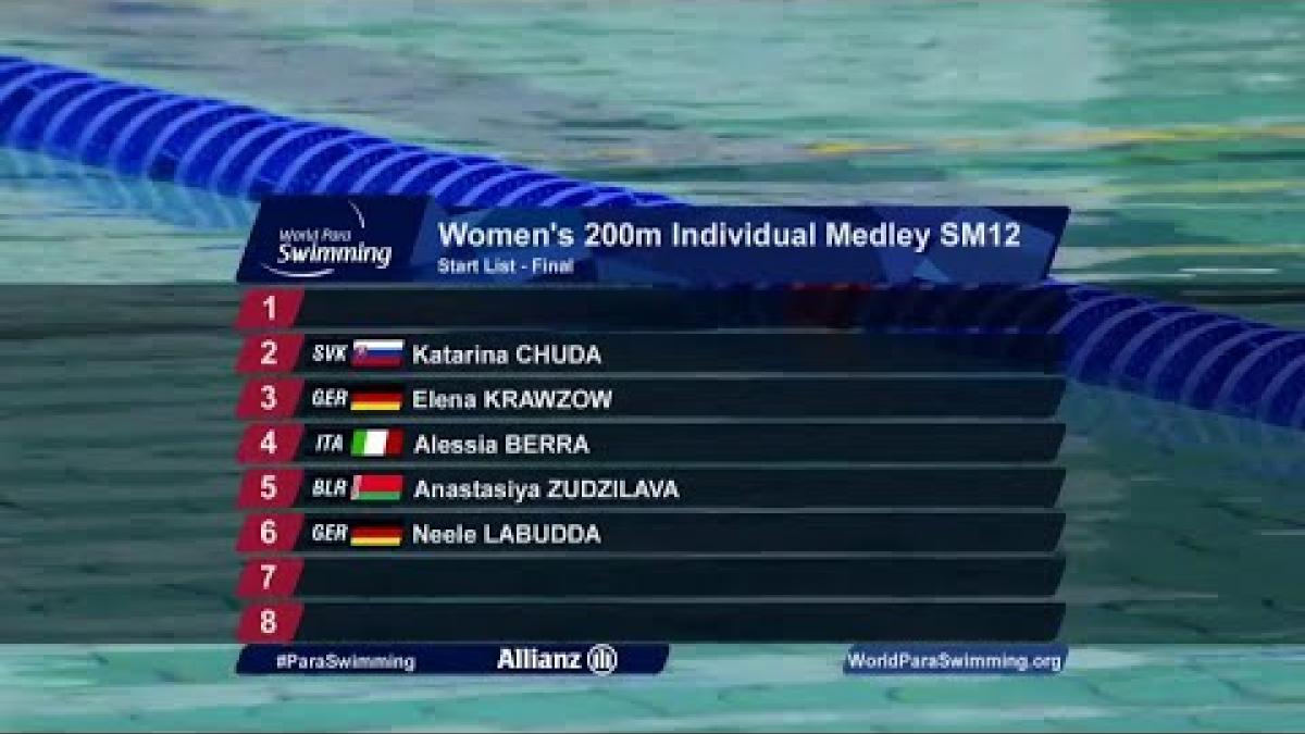 Women's 200m Individual Medley SM12 Final | Dublin 2018