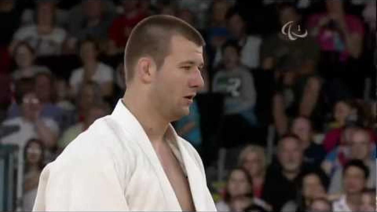 Judo - Men -100 kg Repecharge Final - GER v GBR - 2012 London Paralympic Games