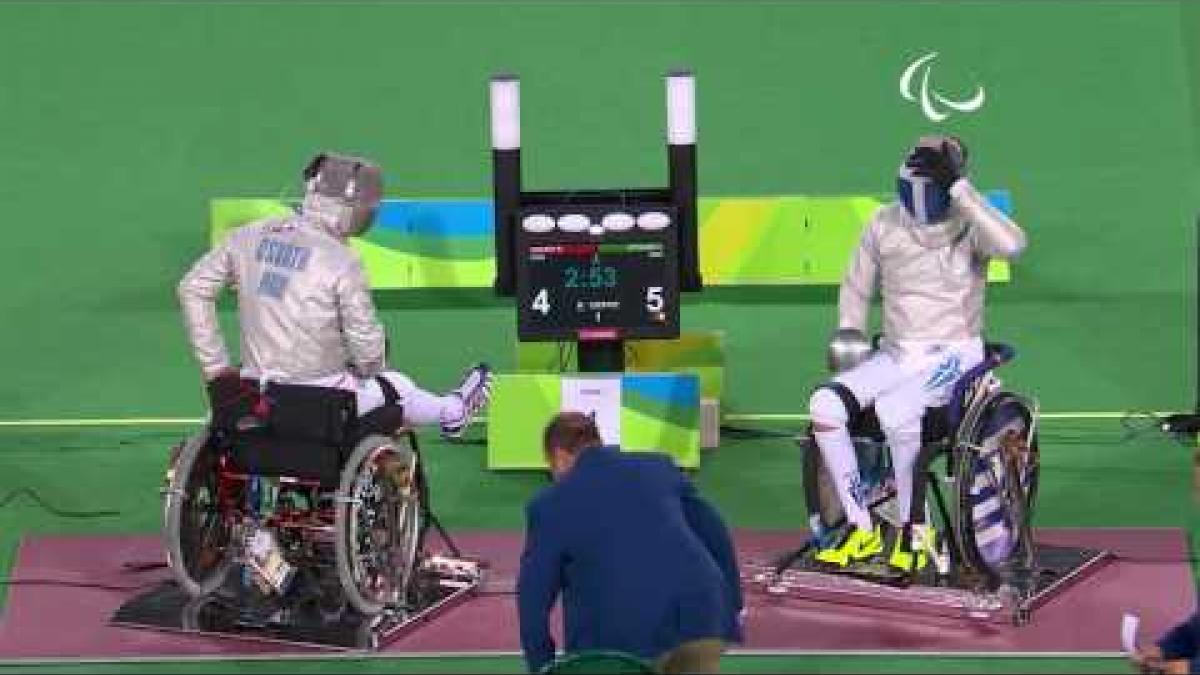 Wheelchair Fencing| NTOUNIS v OSVATH | Men’s Individual Sabre A 1/2  | Rio 2016 Paralympic Games