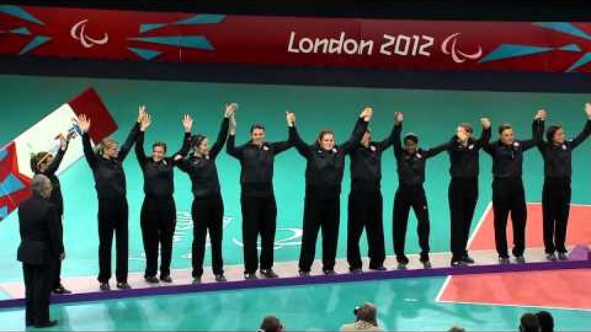 Sitting Volleyball - Women's Victory Ceremony - London 2012 Paralympic Games