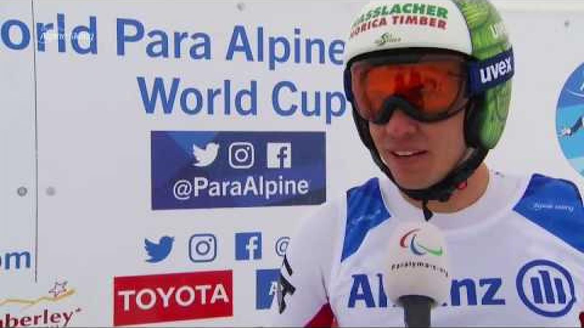 Markus Salcher wins men's super-G standing | 2018 World Para Alpine Skiing World Cup