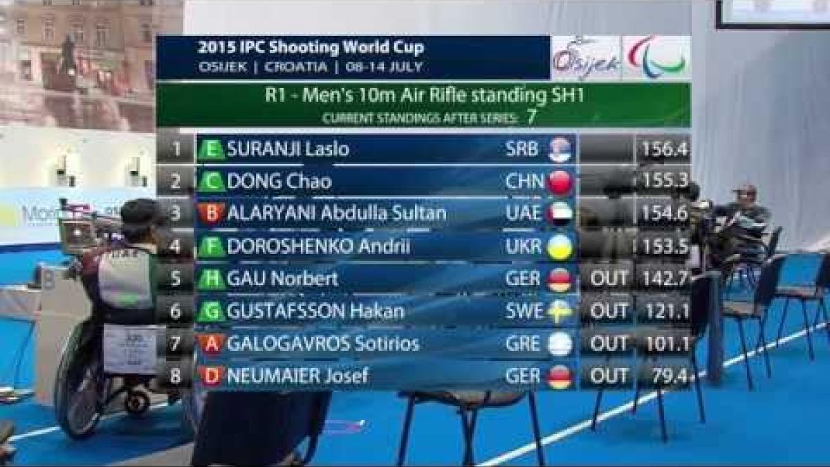 R1 (men’s 10m air rifle standing SH1) | IPC Shooting World Cup Osijek, Croatia