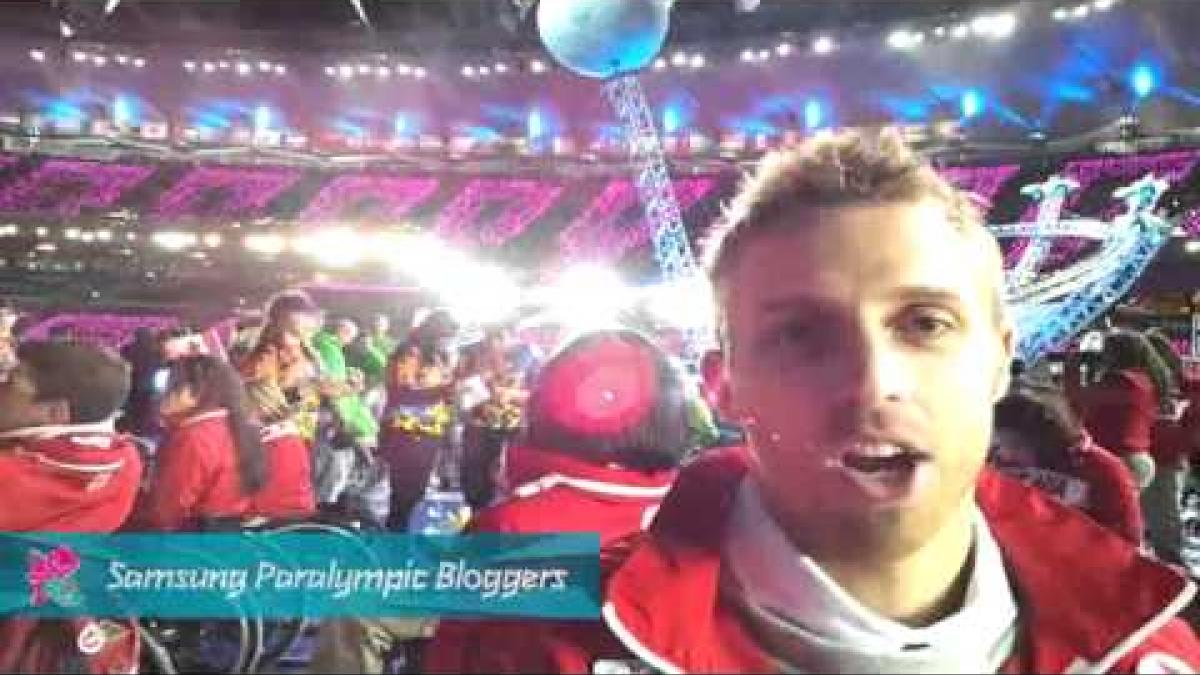Brandon Wagner - Live from the field of the Opening Ceremonies, Paralympics 2012