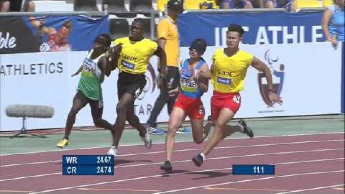 Women's 200m T11 | semi-final 1 |  2015 IPC Athletics World Championships Doha
