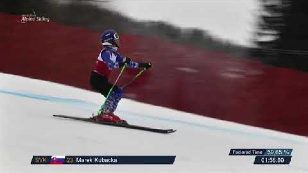 Marek Kubacka | Men Giant Slalom VI 2 | World Para Alpine Skiing World Cup 2018 | Kranjska Gora