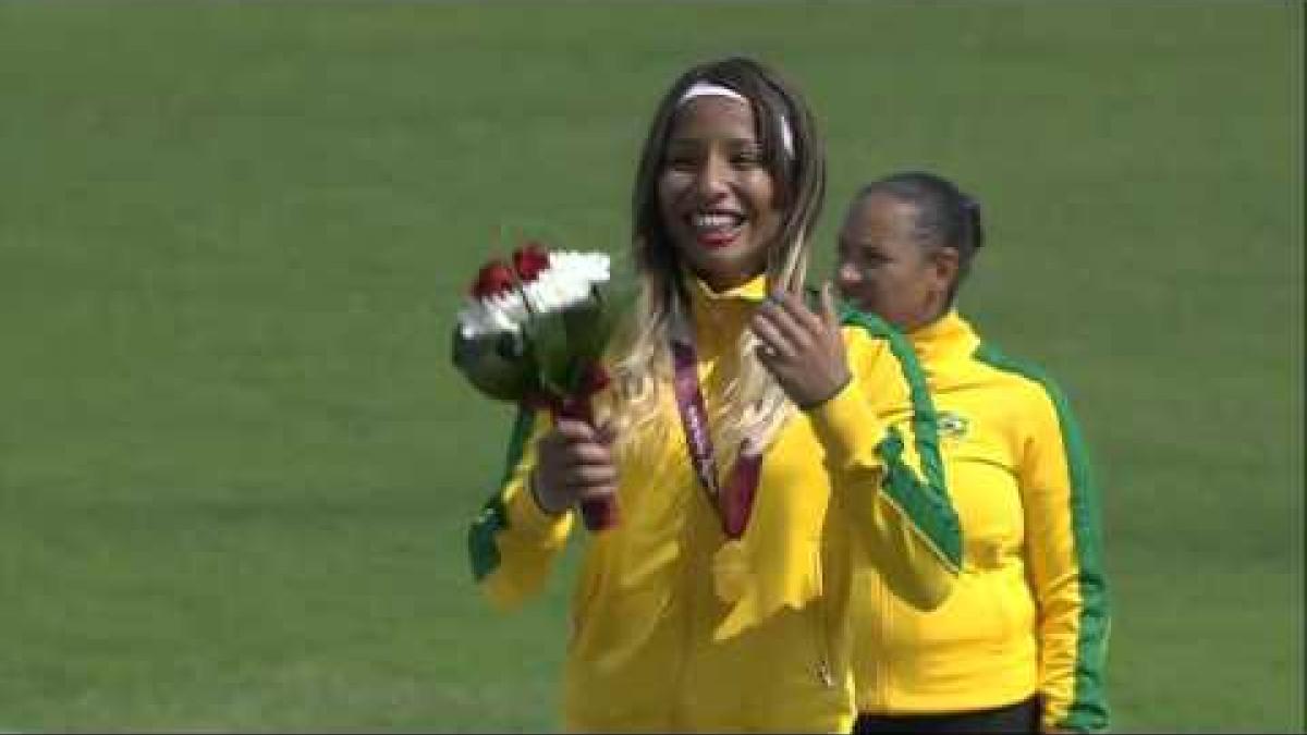 Women's long jump T11 | Victory Ceremony |  2015 IPC Athletics World Championships Doha