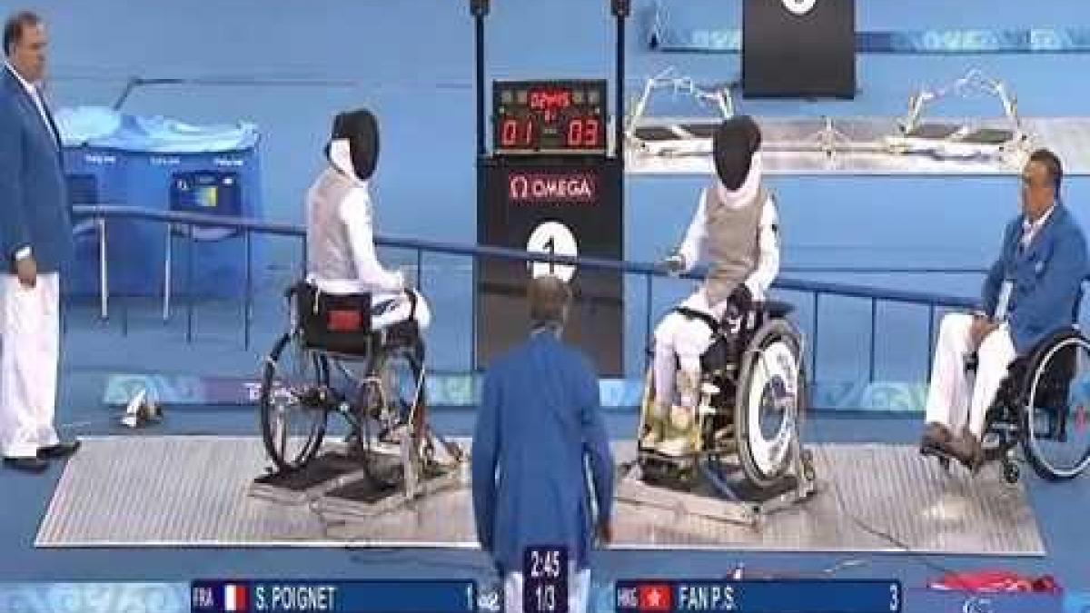 Women's Wheelchair Fencing Foil Individual A Bronze medal game at Beijing 2008 Paralympic Games