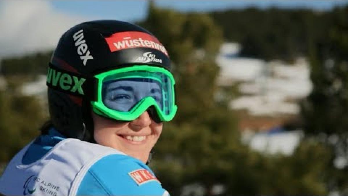 Claudia  Loesch: a para-alpine skier