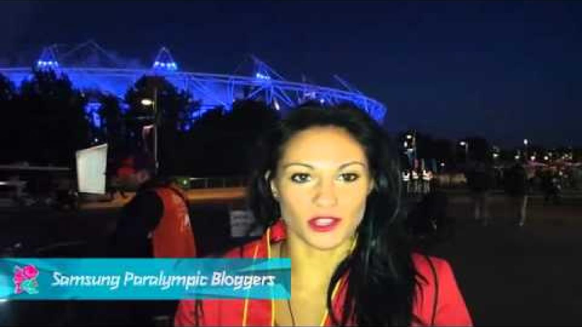 Sarai Gascon - The inaguration, Paralympics 2012