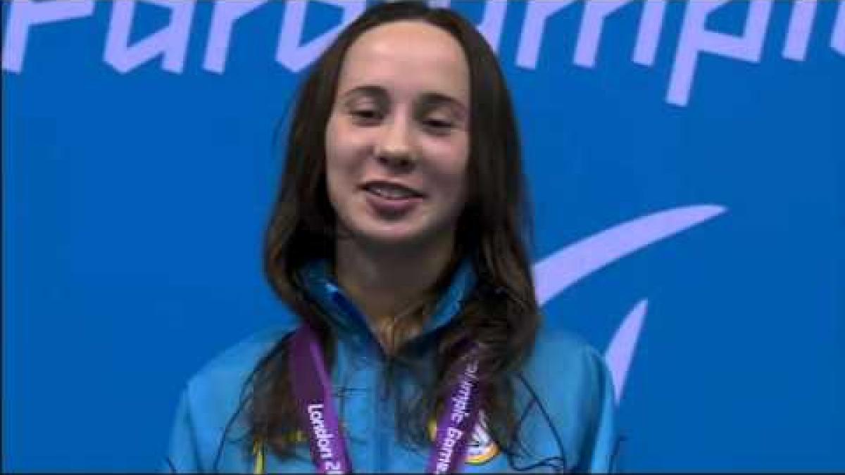 Swimming - Women's 50m Butterfly - S6 Victory Ceremony - London 2012 Paralympic Games