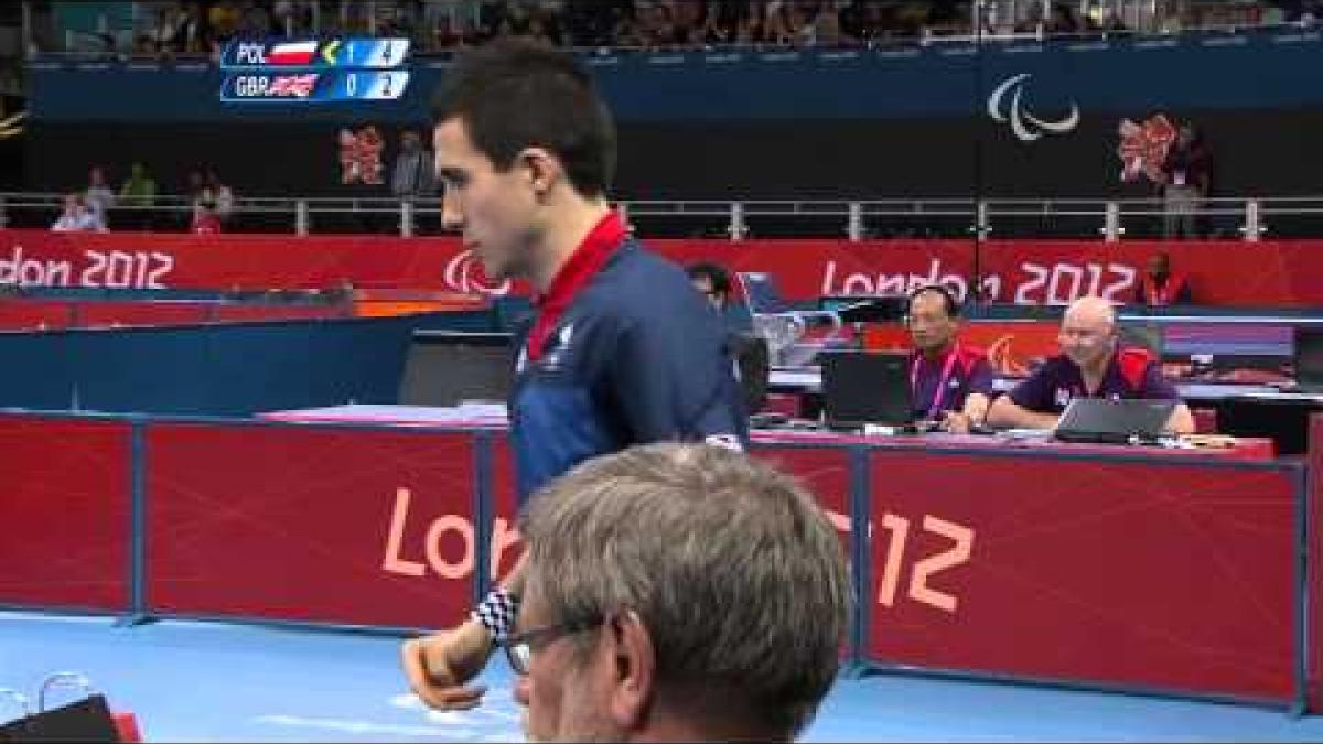 Table Tennis - POL vs GBR - Men's Team - Class 6-8 Semifinal 2 - London 2012 Paralympic Games