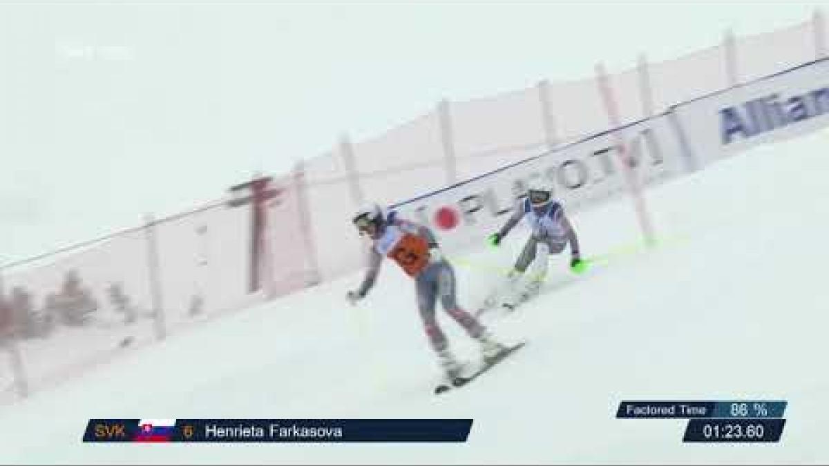 Henrieta Farkasova | Women's Slalom Visually impaired 2 | World Para Alpine World Cup | Kuhtai 2017