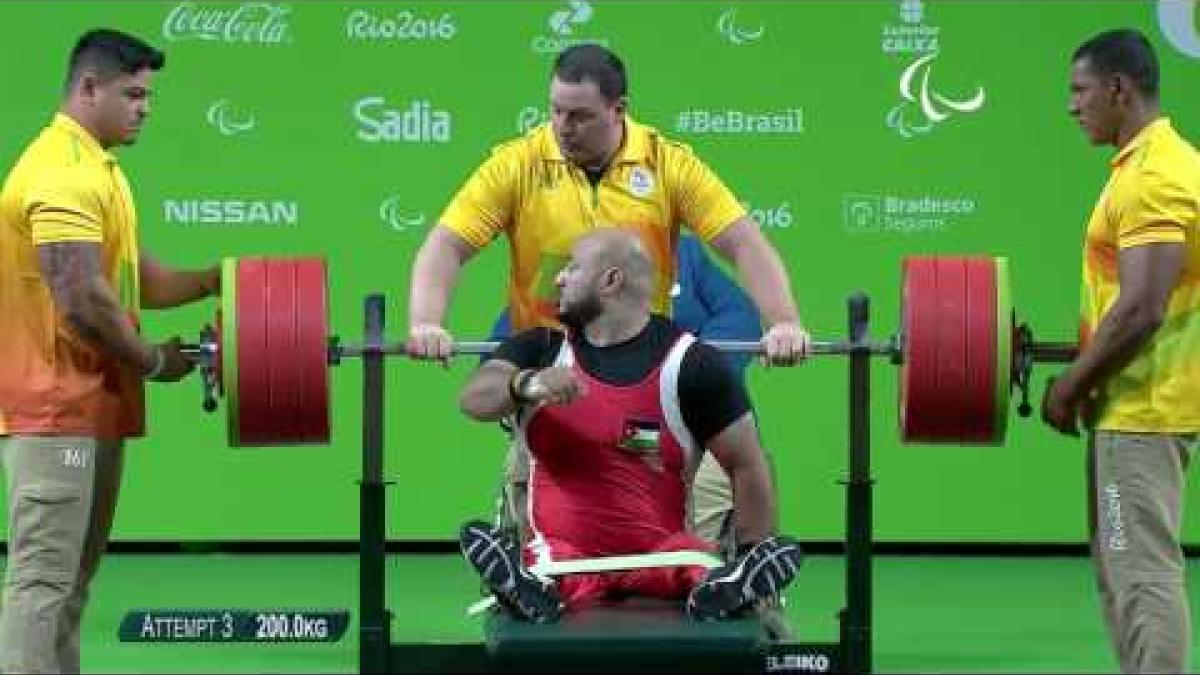Powerlifting | ALJUNEIDI Mutaz Jordan | Men’s - 88kg | Rio 2016 Paralympic Games