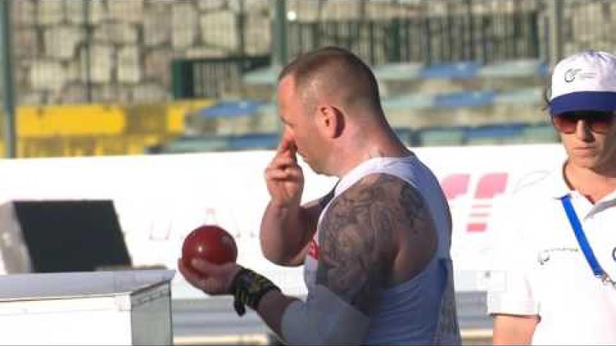 Men's shot put F37 | final | 2016 IPC Athletics European Championships Grosseto