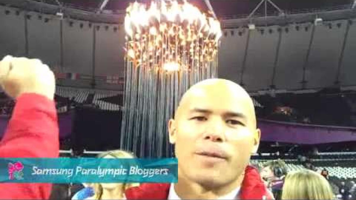 David Eng - Olympic flame, Paralympics 2012