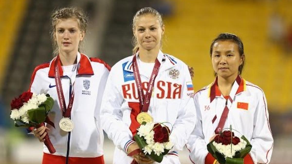 Women's 200m T38 | Victory Ceremony |  2015 IPC Athletics World Championships Doha