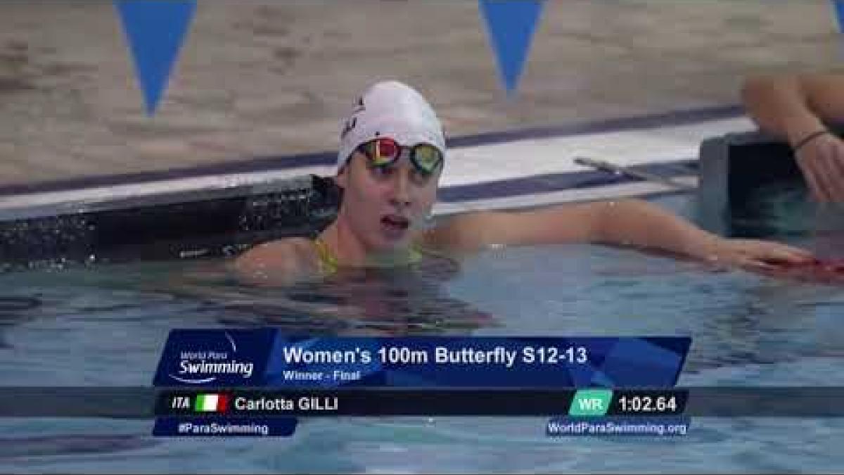 Women's 100 m Butterfly S12 - 13 | Final | Mexico City 2017 World Para Swimming Championships