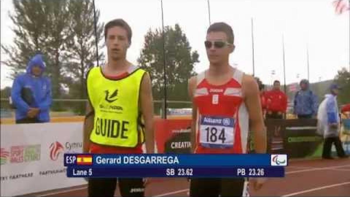 Men's 200m T11 | final | 2014 IPC Athletics European Championships Swansea