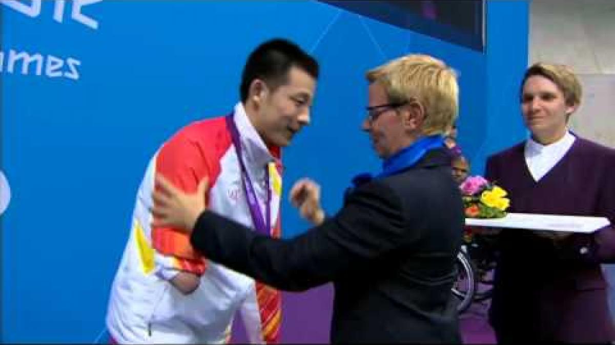 Swimming - Men's 100m Freestyle - S6 Victory Ceremony - London 2012 Paralympic Games