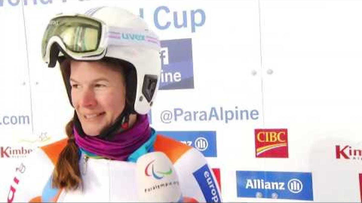 Anna Jochemsen wins women's downhill standing |  2018 World Para Alpine Skiing World Cup