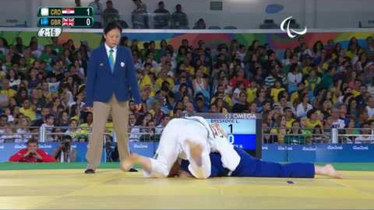 Judo | Croatia v Great Britain | Women's -70 kg Repechage Final | Rio 2016 Paralympic Games