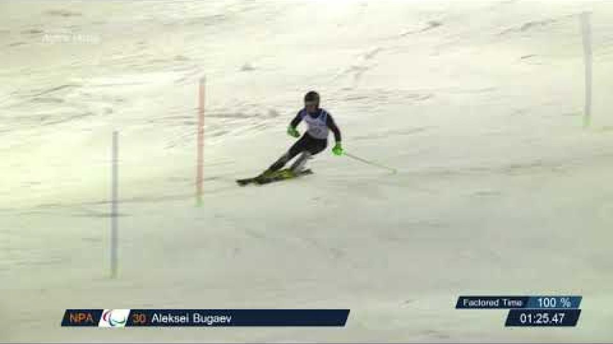 Aleksei Bugaev | Men Standing Slalom 2 | World Para Alpine World Cup 2018 | Zagreb