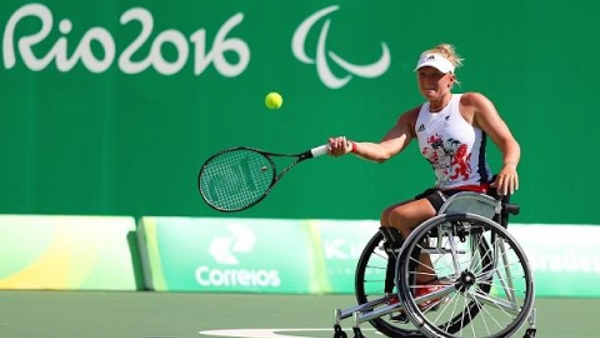 Wheelchair Tennis | J.WHILEY v D.DE GROOT | Women's Singles Quarterfinal | Rio 2016 Paralympic Games