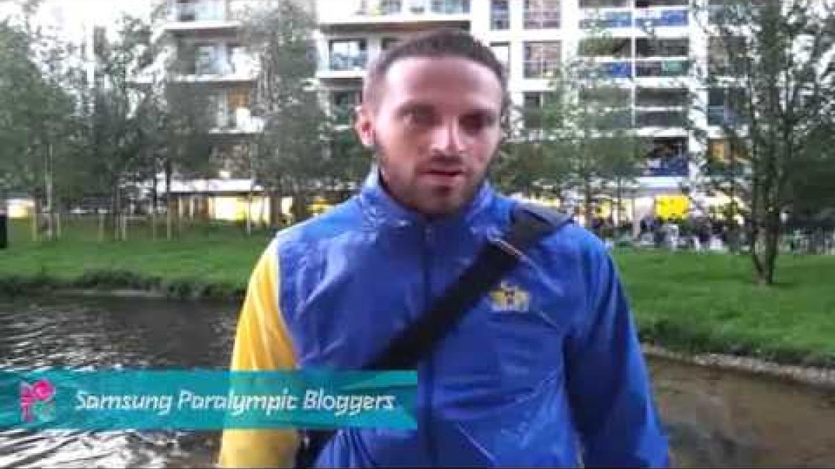 Fatimir Seremeti - Ready for the opening ceremony, Paralympics 2012